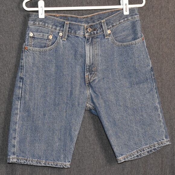 Levi's Men's 29 505 Jean Shorts Jorts Distressed Denim - Picture 1 of 6